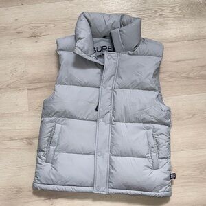 ARITZIA Light Gray Puffer Vest MEDIUM